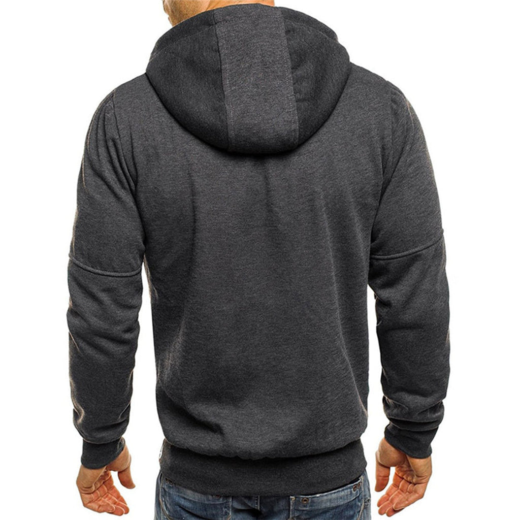 JACKS - Pull d'automne léger avec fermeture éclair et capuche pour hommes