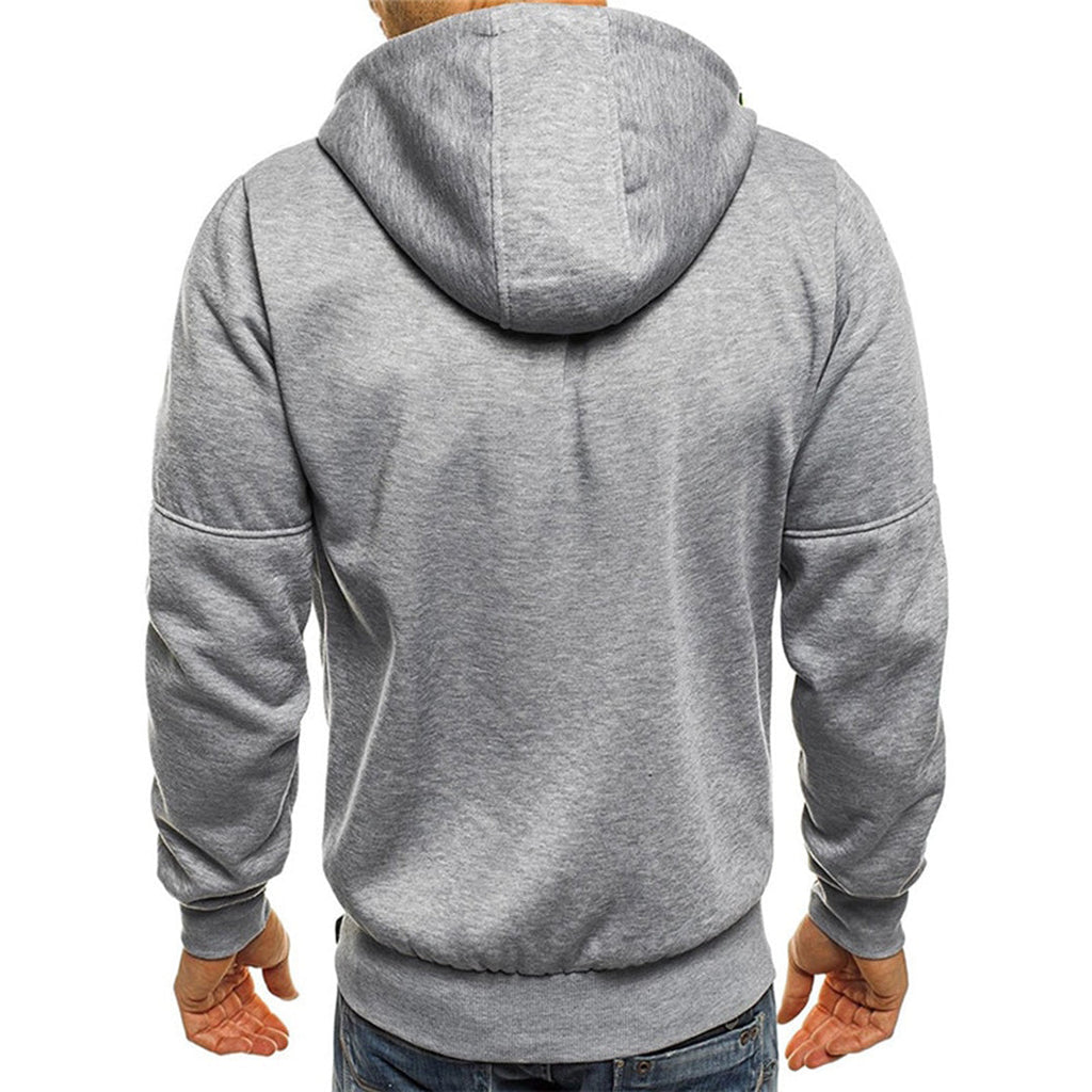 JACKS - Pull d'automne léger avec fermeture éclair et capuche pour hommes