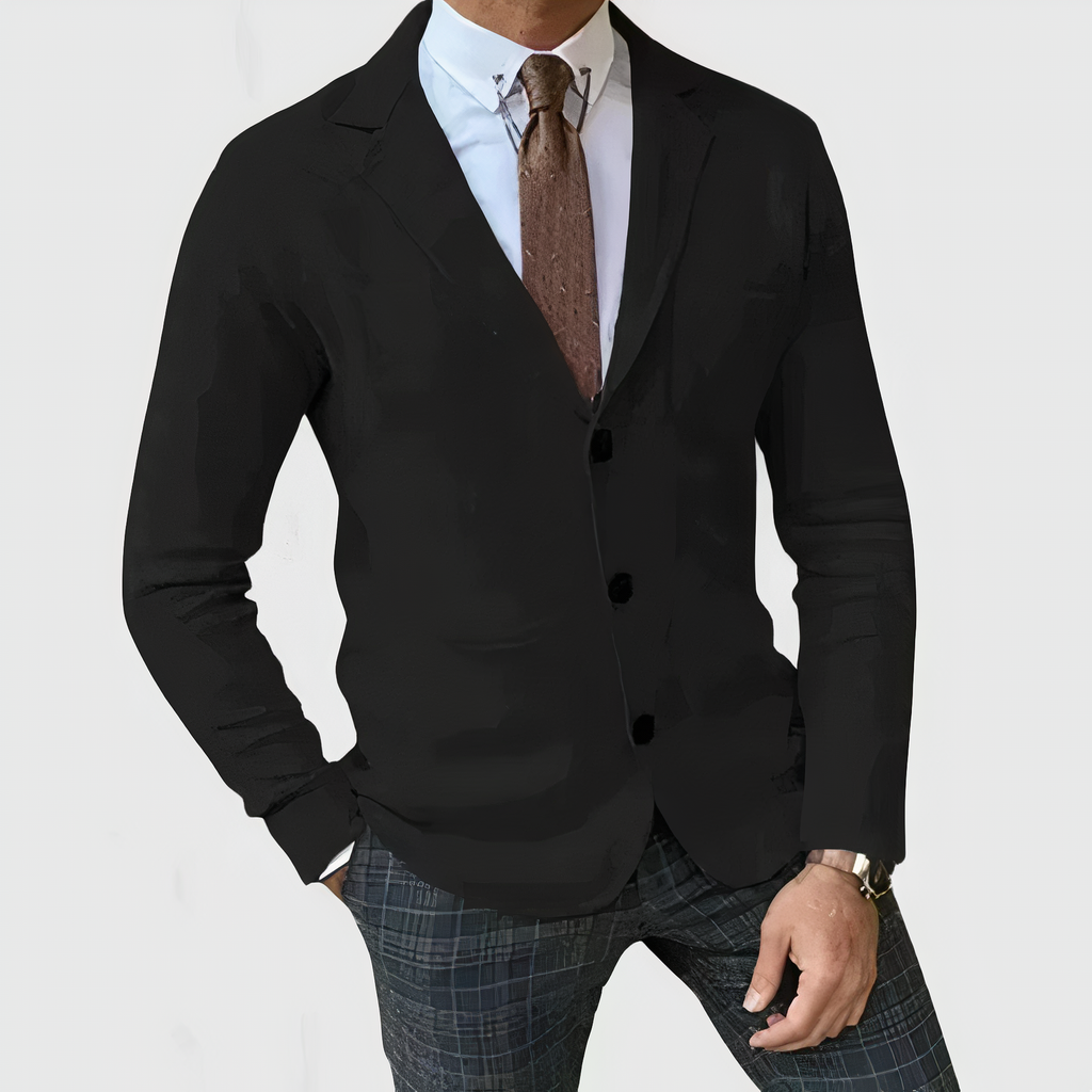 Men's classic fall blazer, business casual style