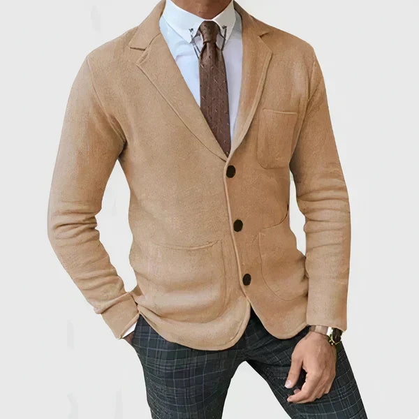 Men's classic fall blazer, business casual style