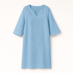 Light Blue Woman's V-Neck Dress