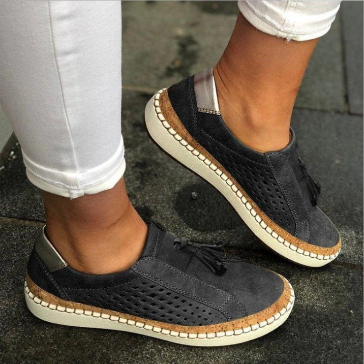 Mocassins tressés respirants pour femmes – Chaussures décontractées et légères