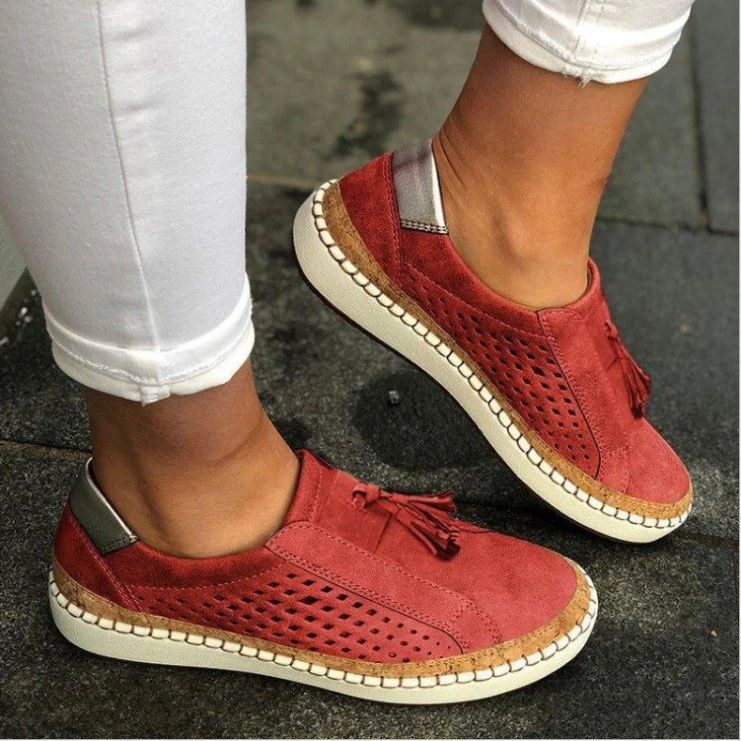 Mocassins tressés respirants pour femmes – Chaussures décontractées et légères