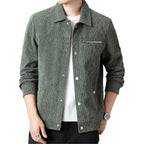 Veste de transition en velours côtelé de haute qualité pour hommes, classique, spéciale automne