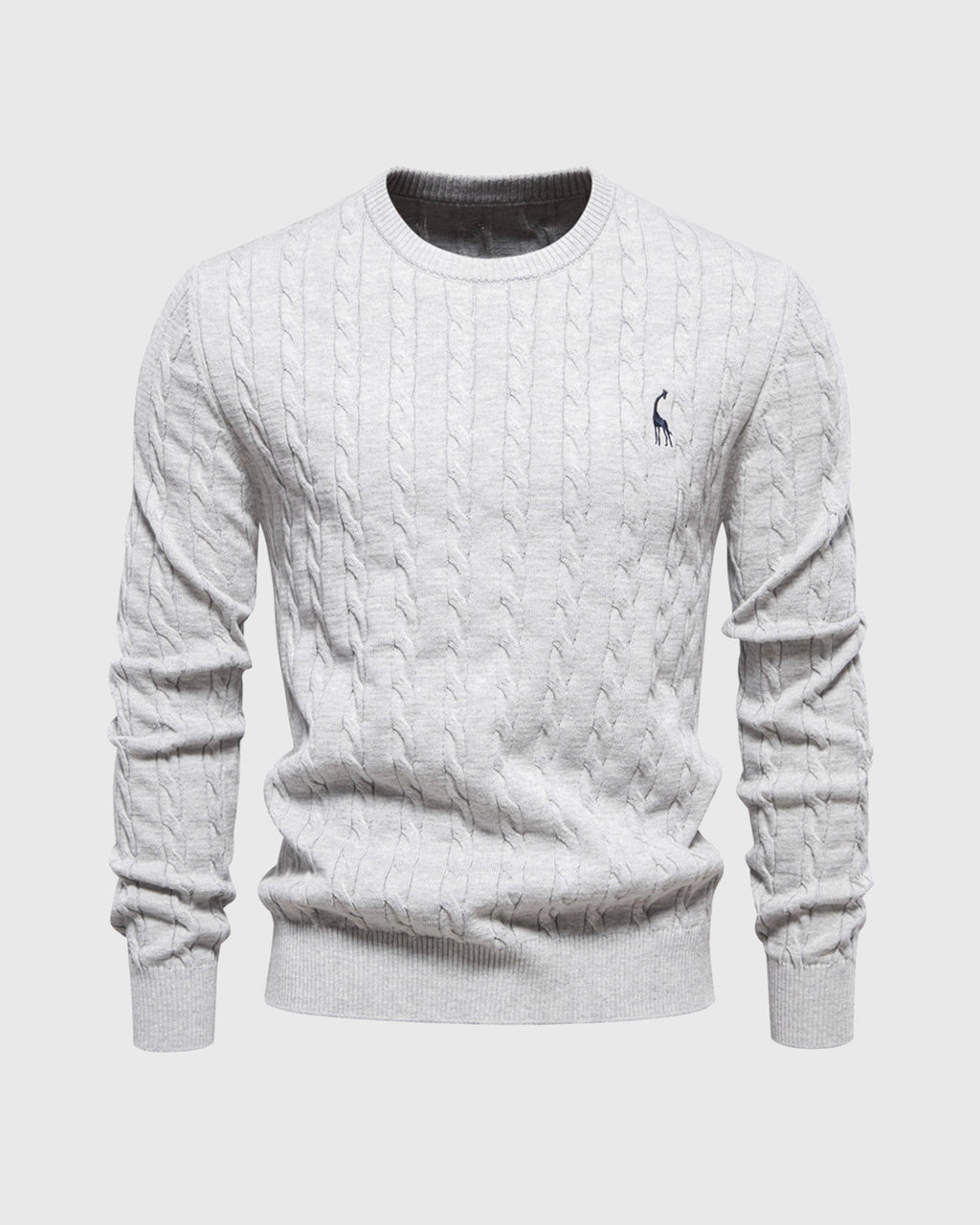 Men's Knitted Cotton Jumper - Autumn Edition