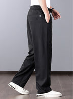 Pantalon classique en lin homme coupe droite élégante été 2025