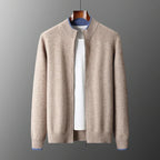 Men's Cashmere Zipper Jacket Warm and Stylish - Perfect for Autumn
