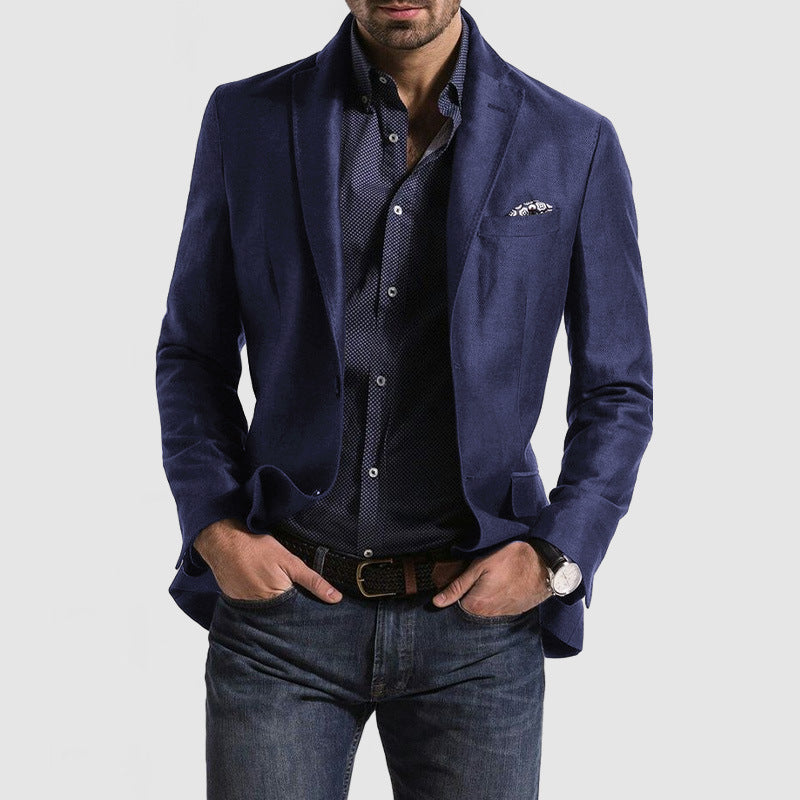 Men's ceremonial suit in high-quality wool for autumn