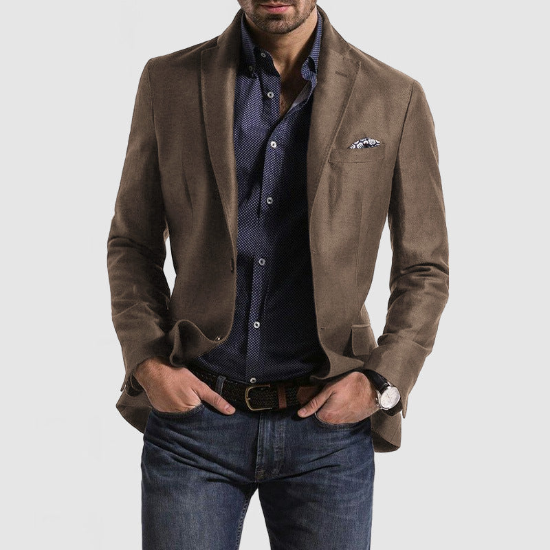 Men's ceremonial suit in high-quality wool for autumn
