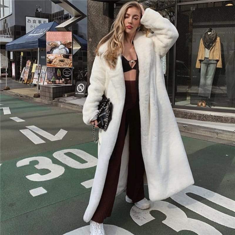 Manteau Couleur Unie Peluche