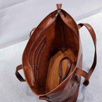 Sac fourre-tout vintage pour femmes - Sac à bandoulière classique en cuir