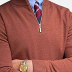 Pull à demi-zip pour homme, printemps
