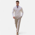 Pull à demi-zip pour homme, printemps