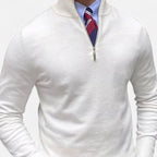 Pull à demi-zip pour homme, printemps