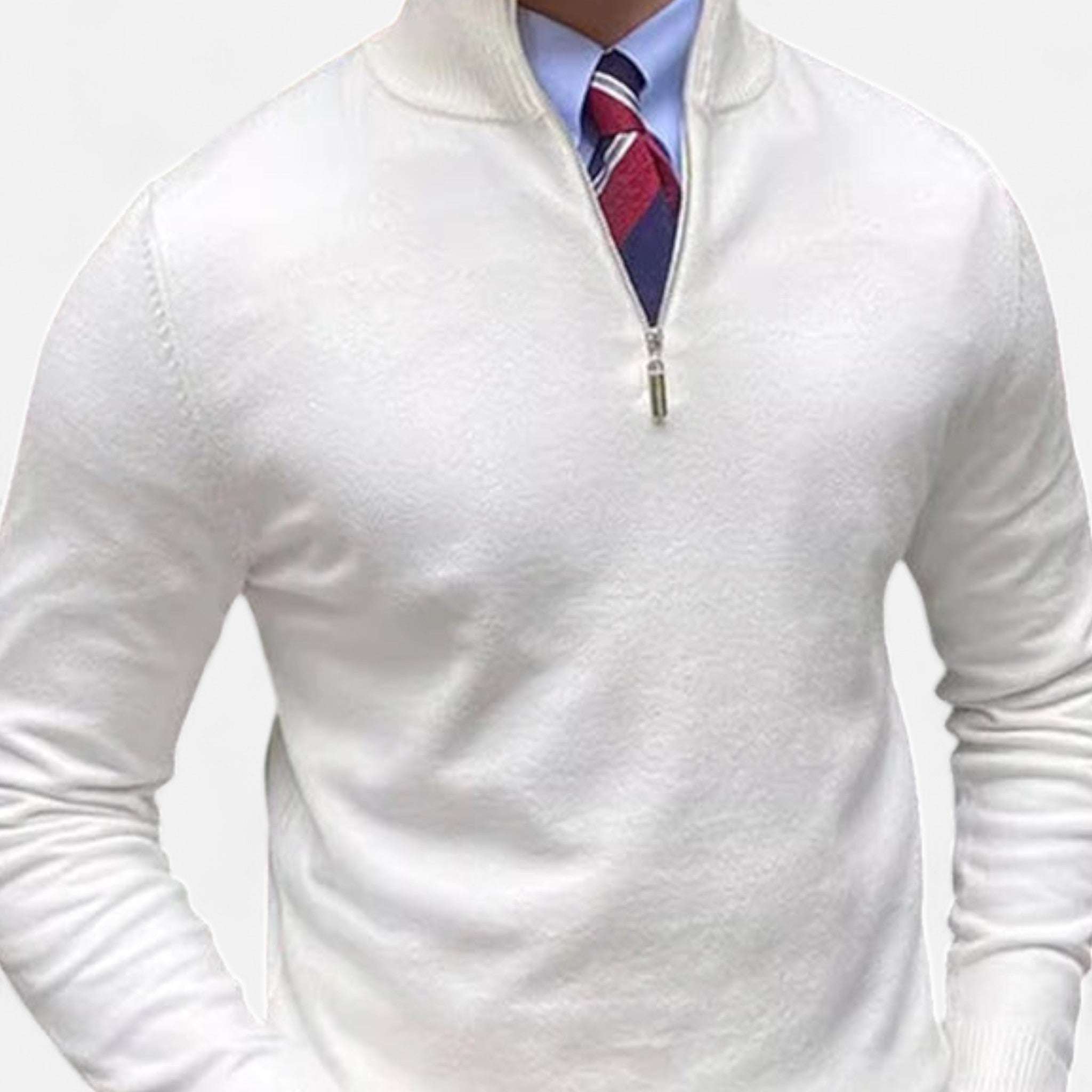 Pull à demi-zip pour homme, printemps