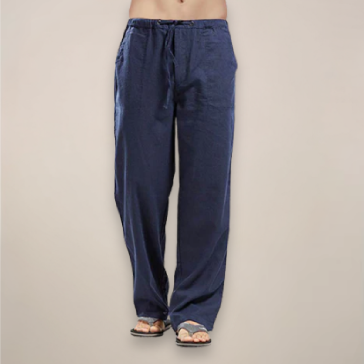 Pantalon décontracté pour homme avec cordon de serrage, style casual
