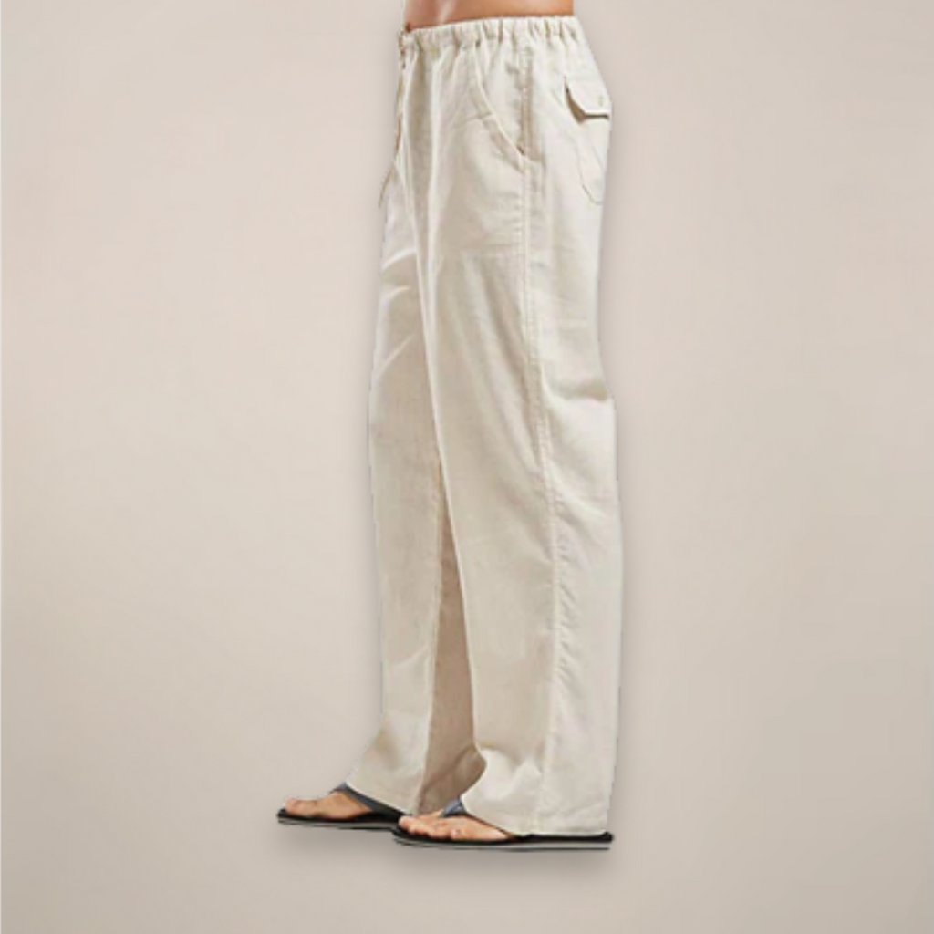 Pantalon décontracté pour homme avec cordon de serrage, style casual