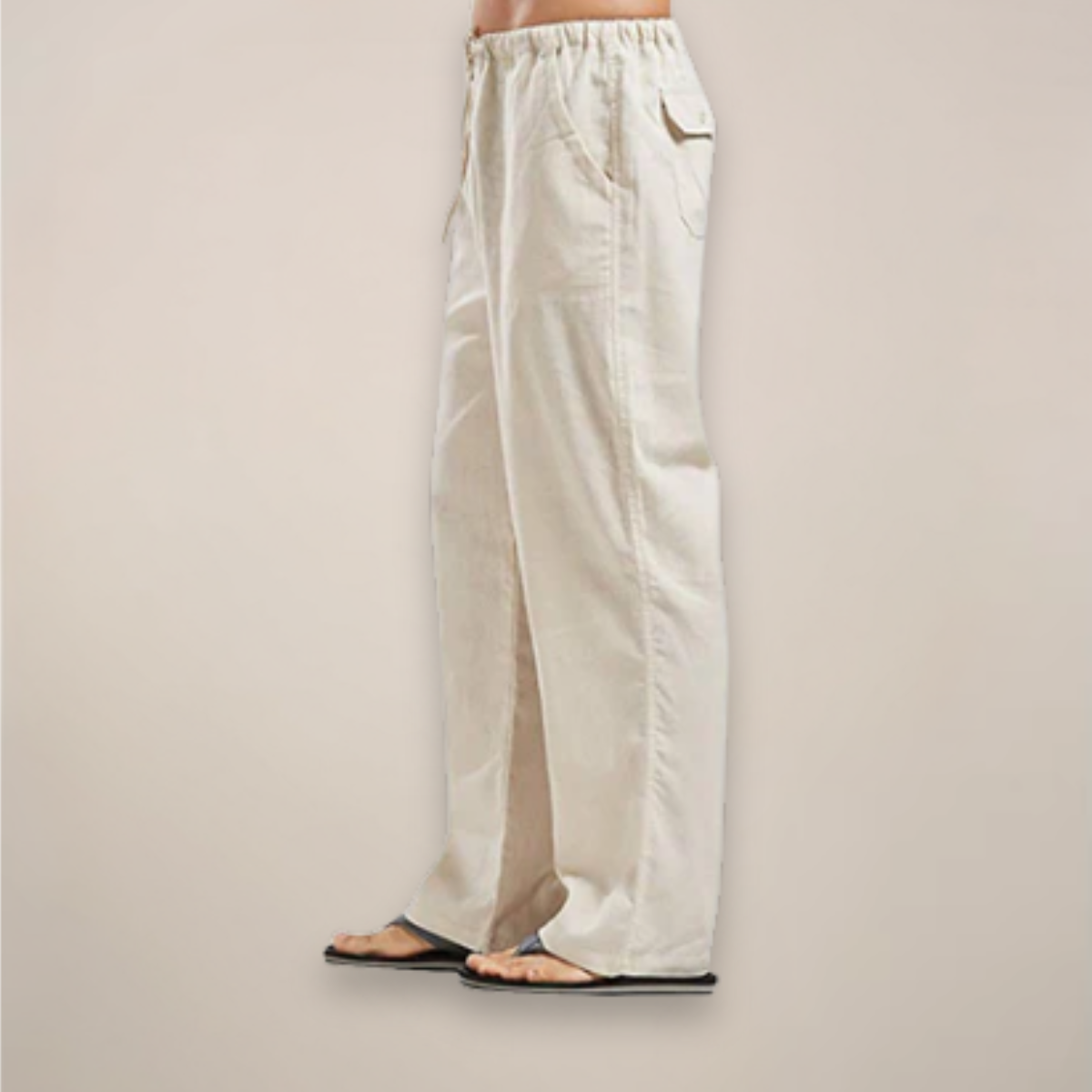 Pantalon décontracté pour homme avec cordon de serrage, style casual
