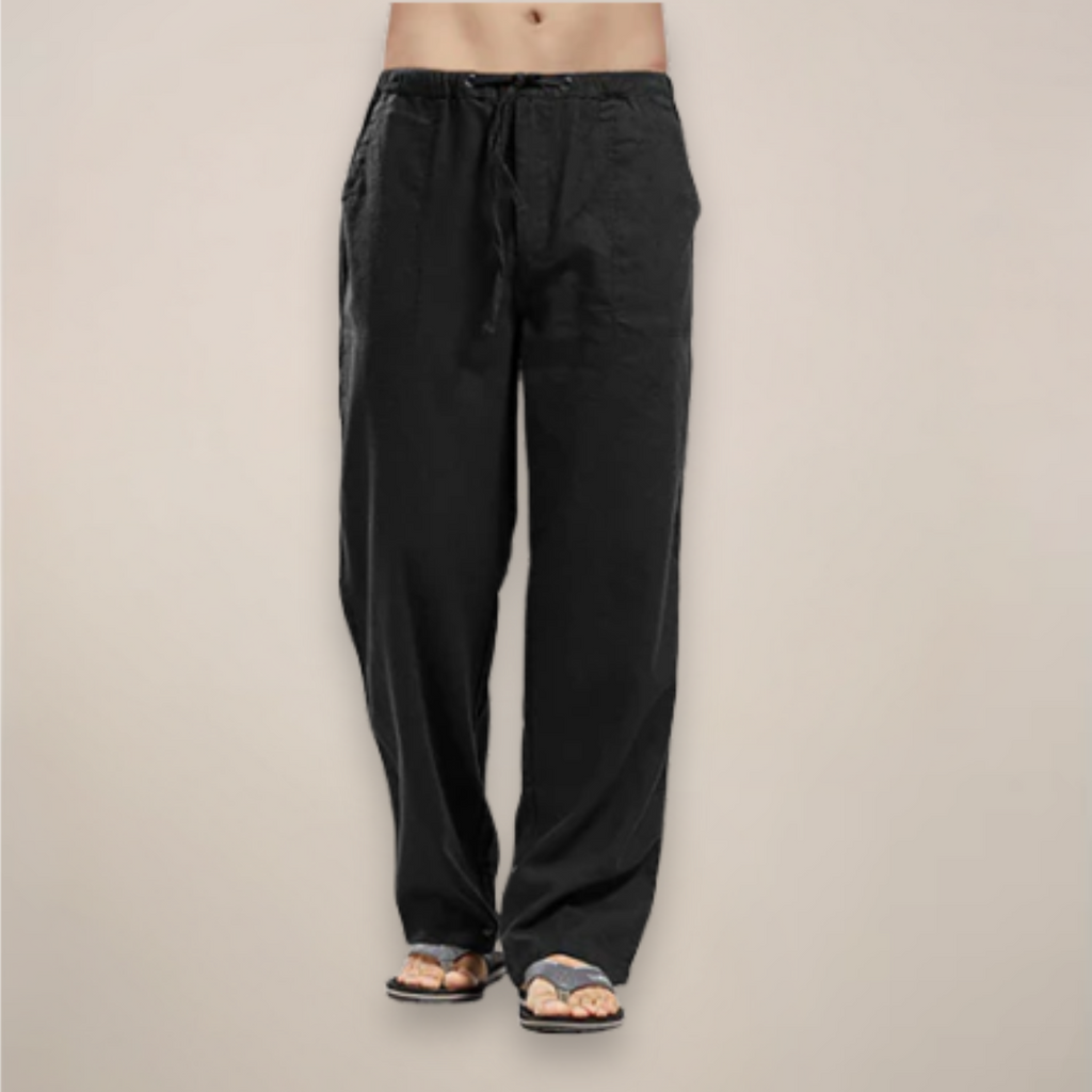 Pantalon décontracté pour homme avec cordon de serrage, style casual