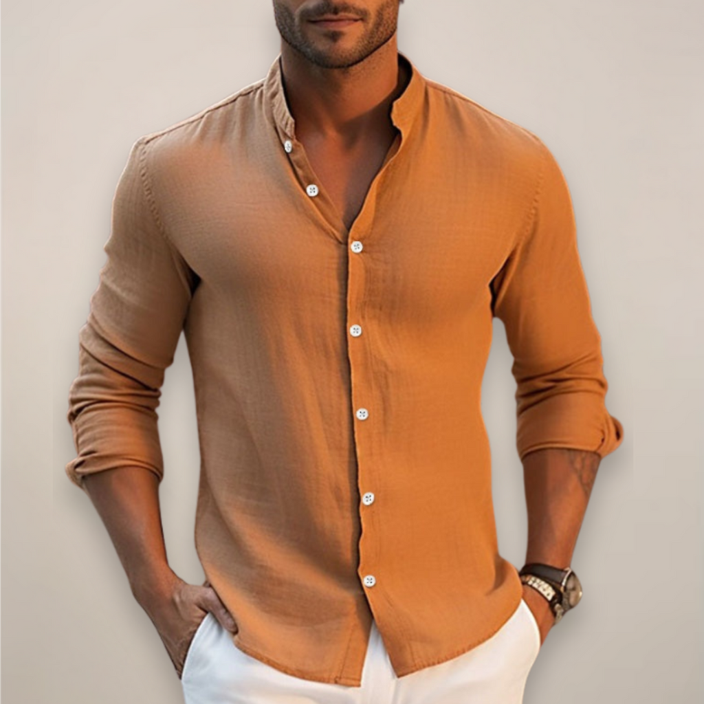 Chemise d'été décontractée pour homme avec boutons