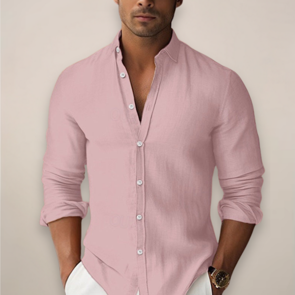 Chemise d'été décontractée pour homme avec boutons