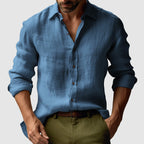 Chemise boutonnée vintage pour homme