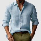 Chemise boutonnée vintage pour homme