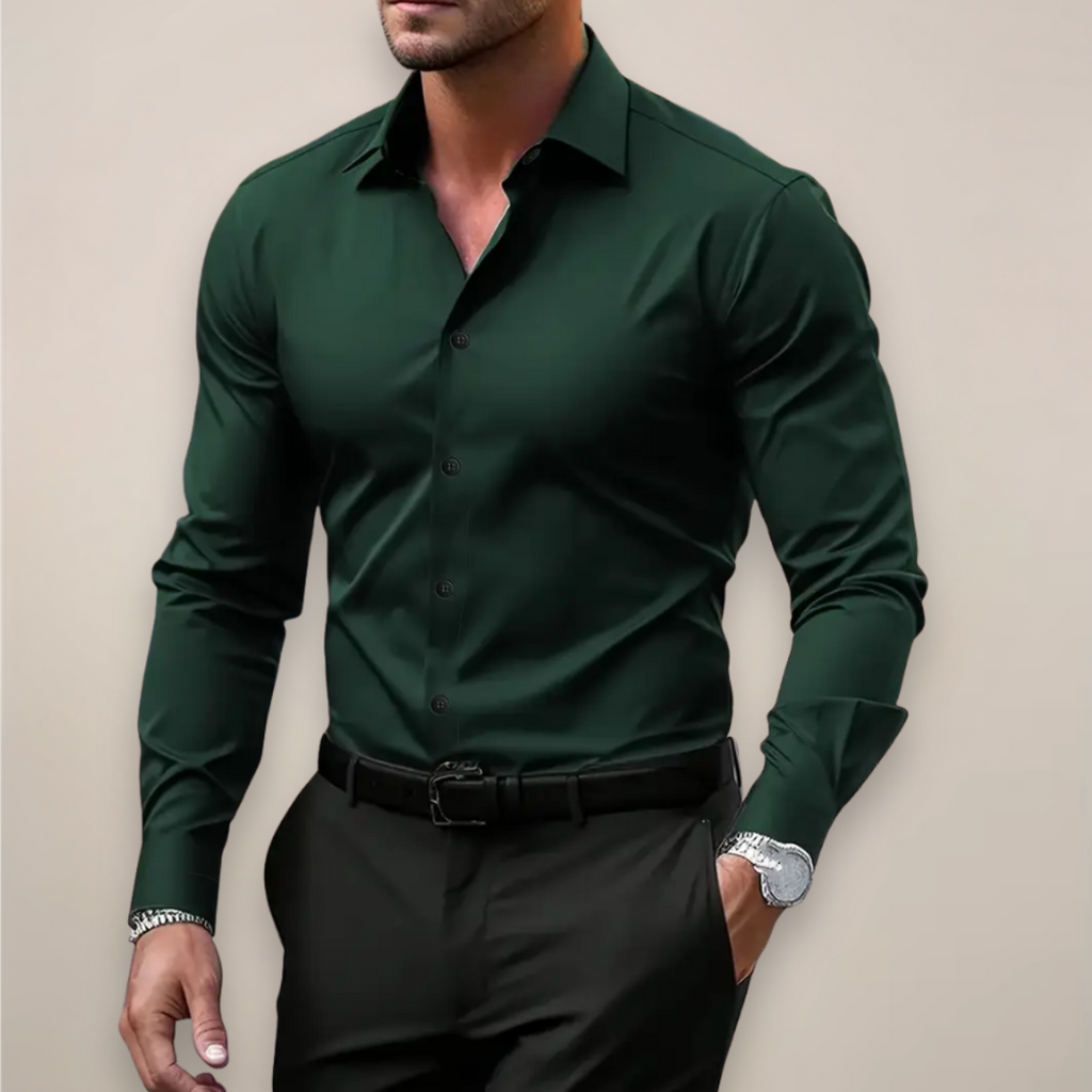 Men's long-sleeved dress shirt