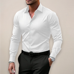 Men's long-sleeved dress shirt