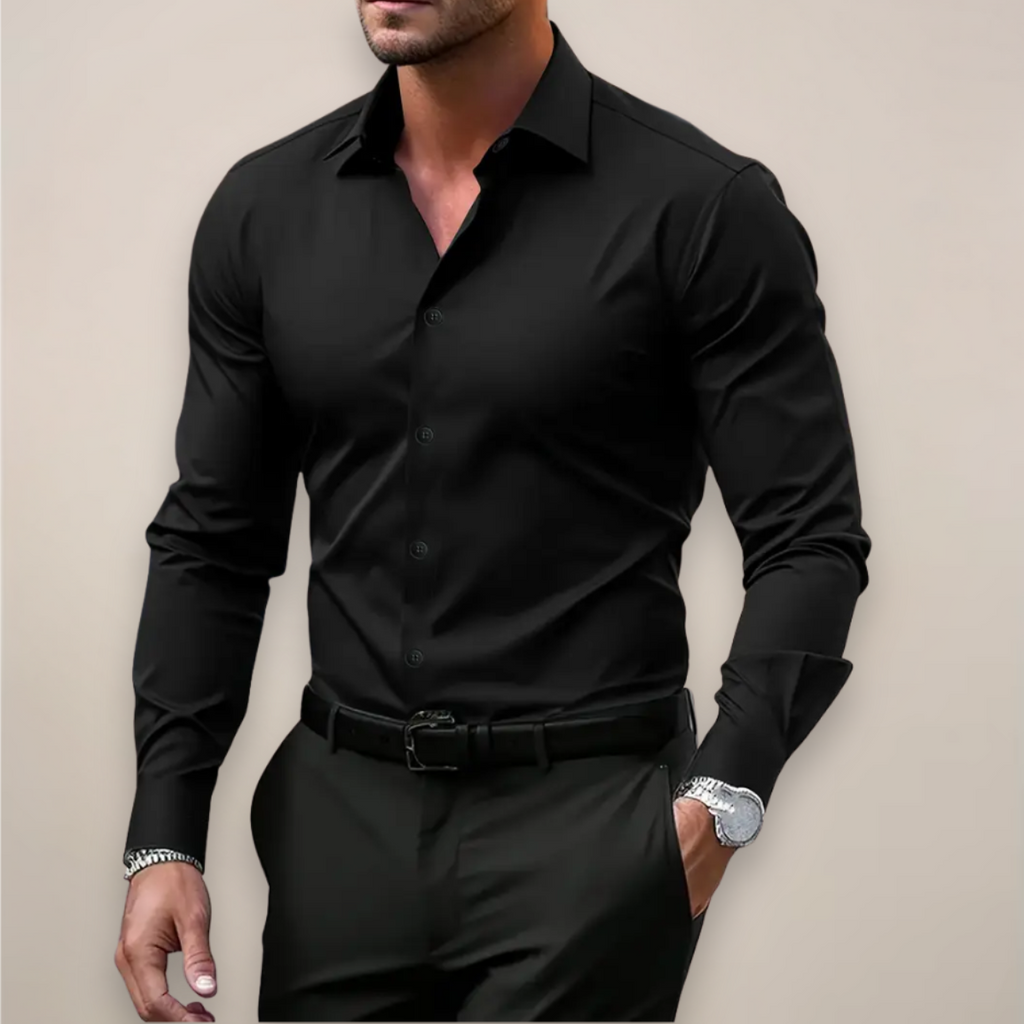 Men's long-sleeved dress shirt