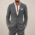 Men's two-piece single-breasted suit
