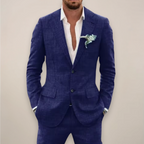 Men's two-piece single-breasted suit