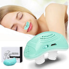 Micro CPAP Device for Sleep Apnea - Portable Maskless Anti-Snoring Device, Light Green and Quiet