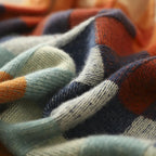 Mariana | Pull col roulé patchwork en cachemire
