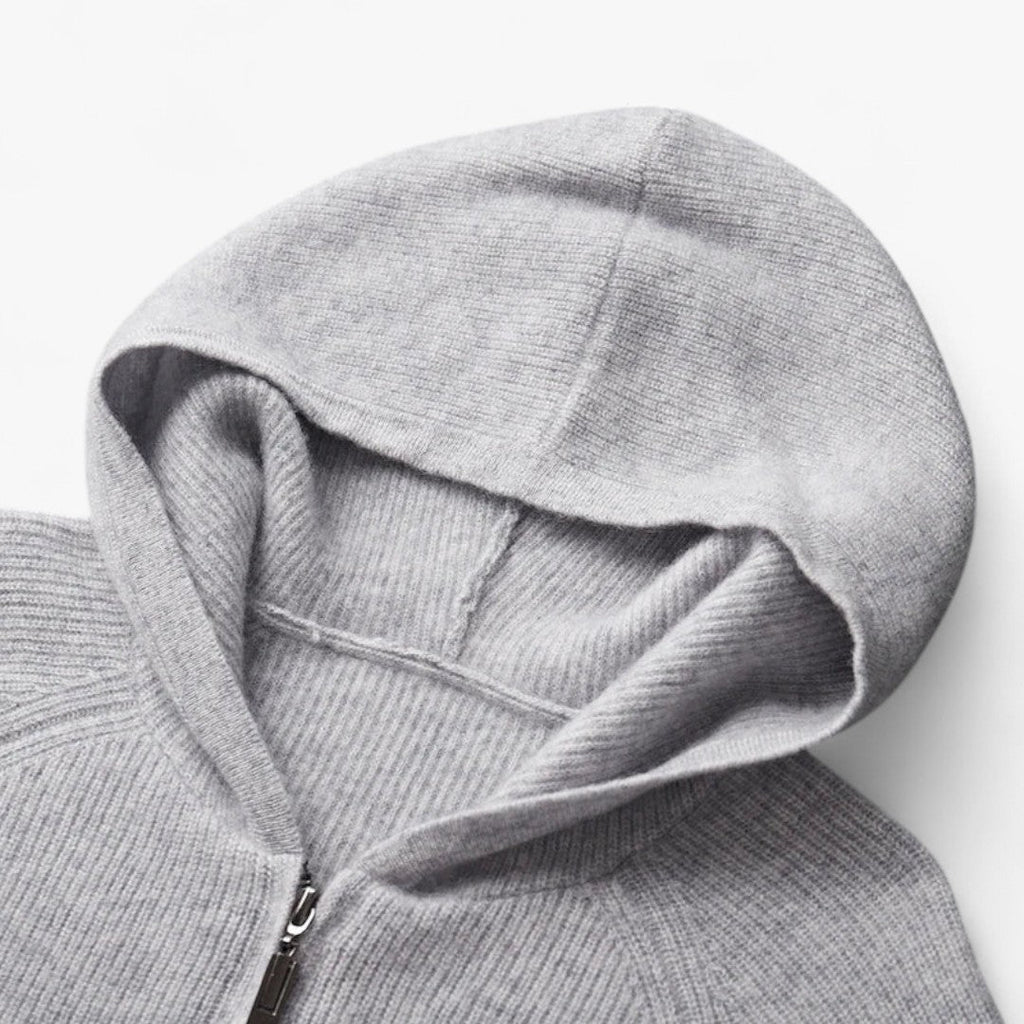 Justin | Men's Casual Cashmere Zip-Up Hoodie