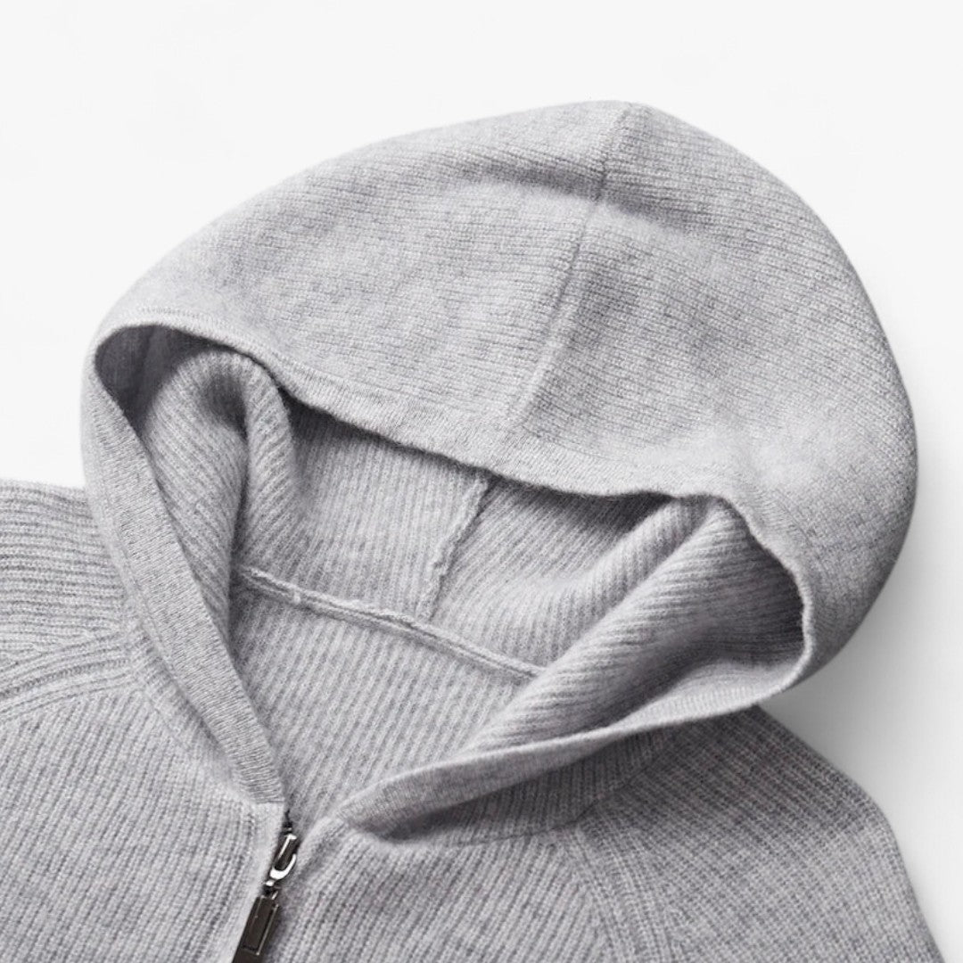 Justin | Men's Casual Cashmere Zip-Up Hoodie