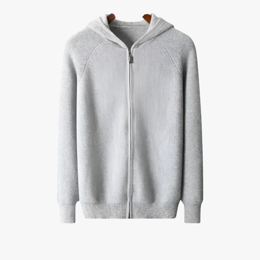 Justin | Men's Casual Cashmere Zip-Up Hoodie