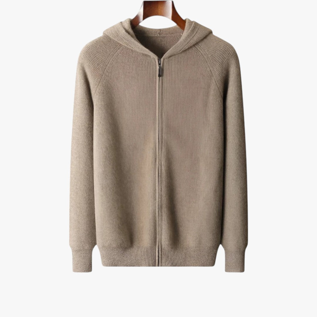 Justin | Men's Casual Cashmere Zip-Up Hoodie