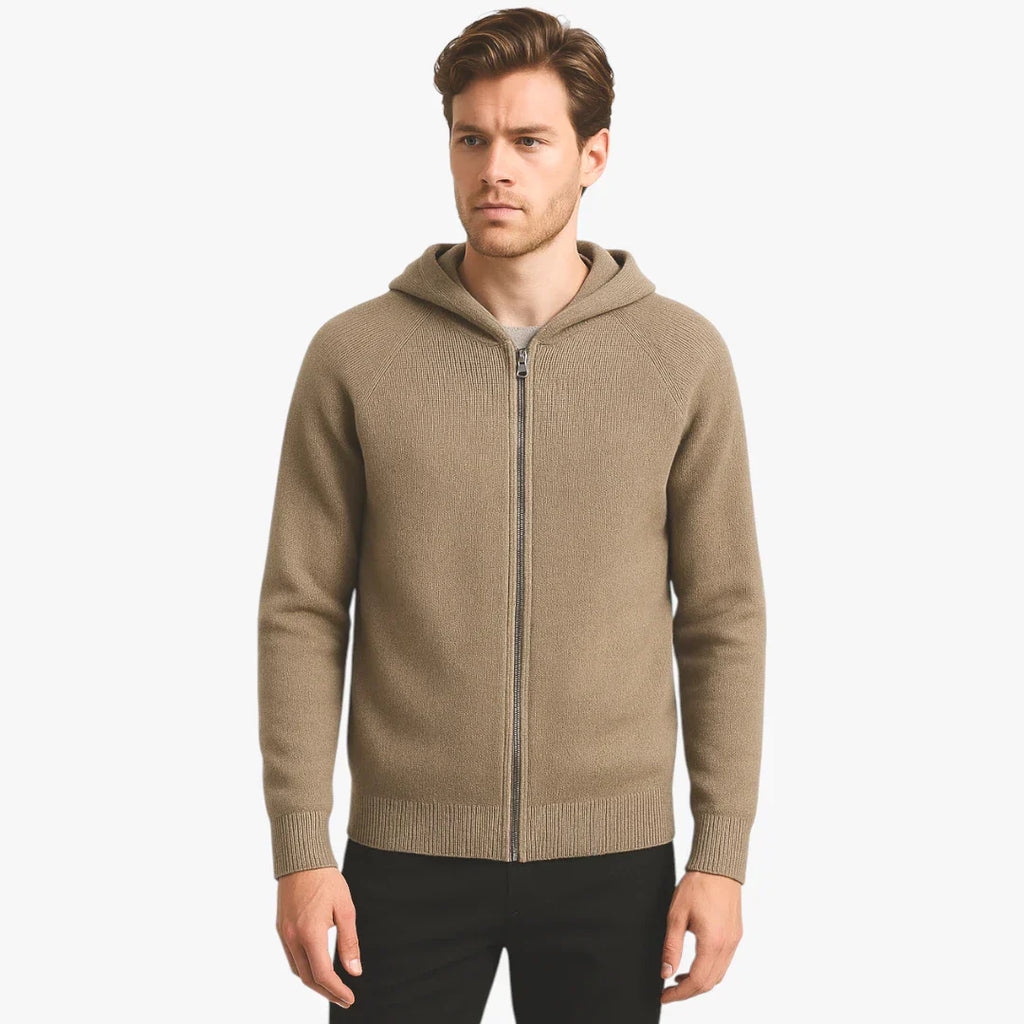 Justin | Men's Casual Cashmere Zip-Up Hoodie