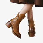 Madelyn | Women's Ankle-High Boot with Block Heel and Cushioned Comfort