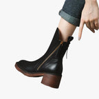 Madelyn | Women's Ankle-High Boot with Block Heel and Cushioned Comfort