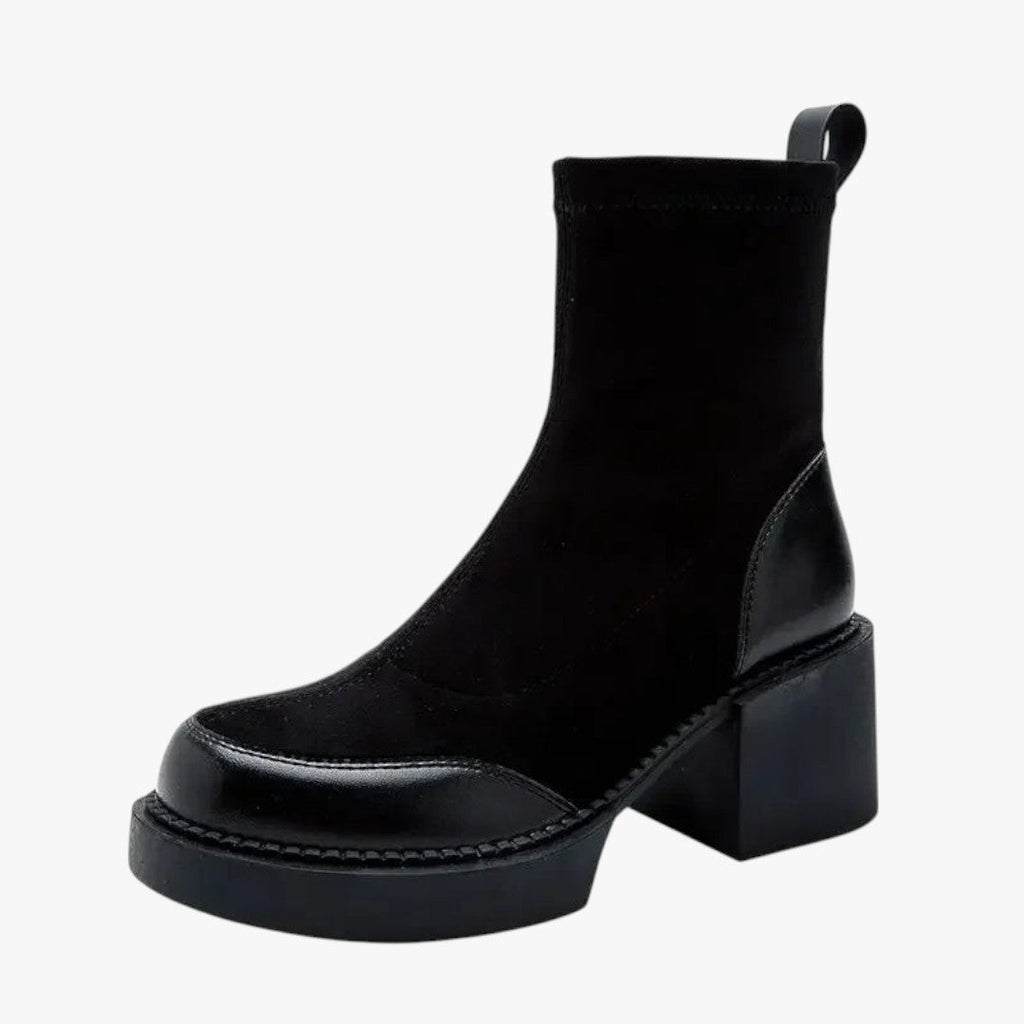 Daniela | Bottes en daim à talons hauts pour femmes