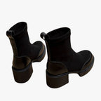 Daniela | Bottes en daim à talons hauts pour femmes