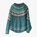 Eliza | Pull en laine tricotée de style norvégien pour femmes