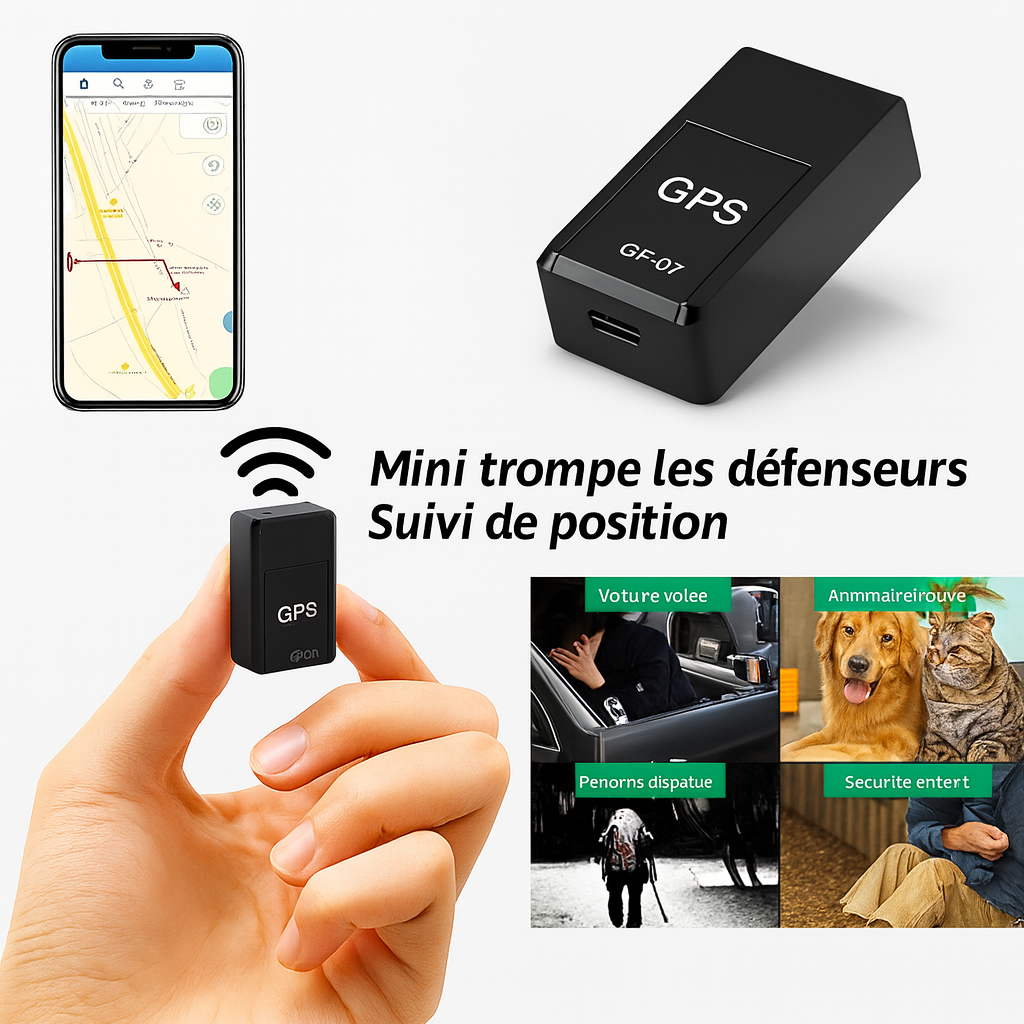 Mini traceur GPS magnétique - portée mondiale