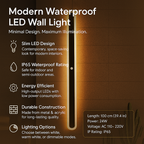 Modern waterproof LED wall light
