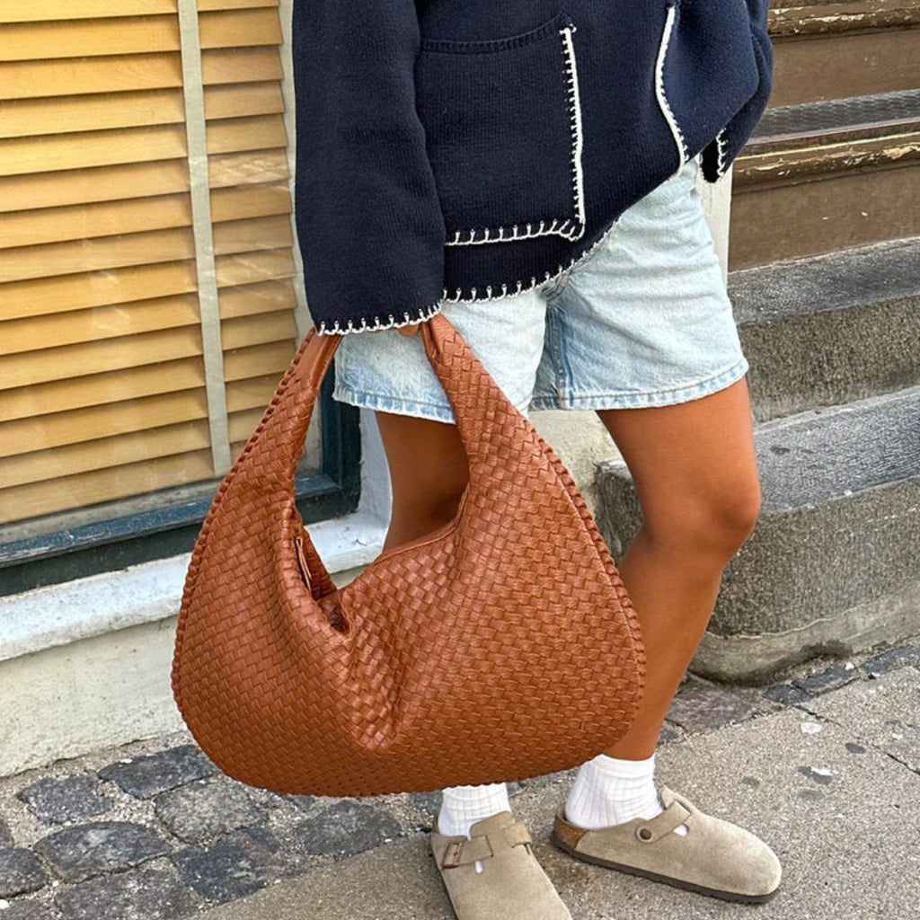 Sac hobo structuré pour femme avec bandoulière réglable