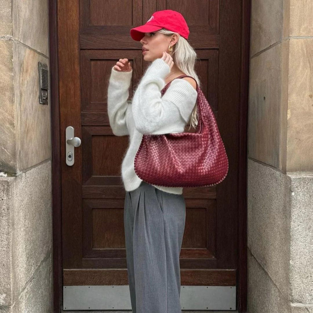 Sac hobo structuré pour femme avec bandoulière réglable