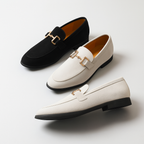 Nero - Mocassins en daim avec boucle en métal pour l'automne