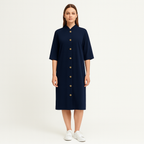 Nora - robe midi simple et décontractée pour femme, idéale pour l'automne